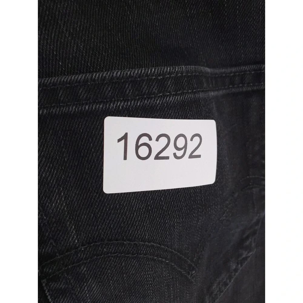 Levis 501 Jeans Mens 34x34 Black Original Straight Button Fly Red Tab Work Pants